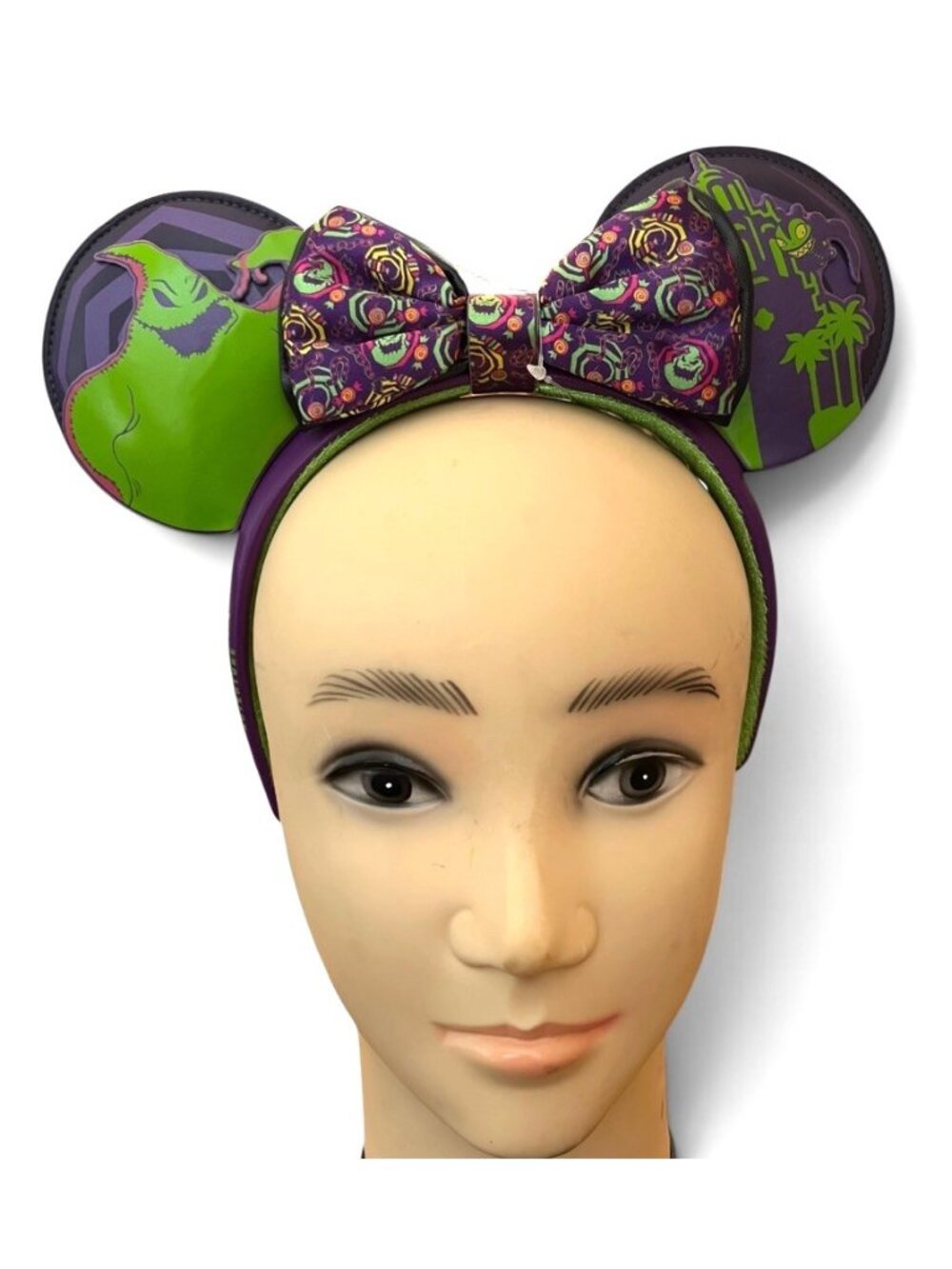 Disney NBC Oogie Boogie Bash 2025 Minnie Mouse Ears Headband Glow In Dark NWT